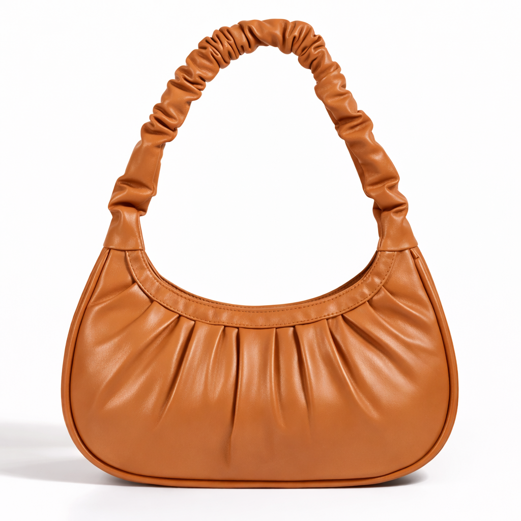 Premium Ruched Hobo Bag