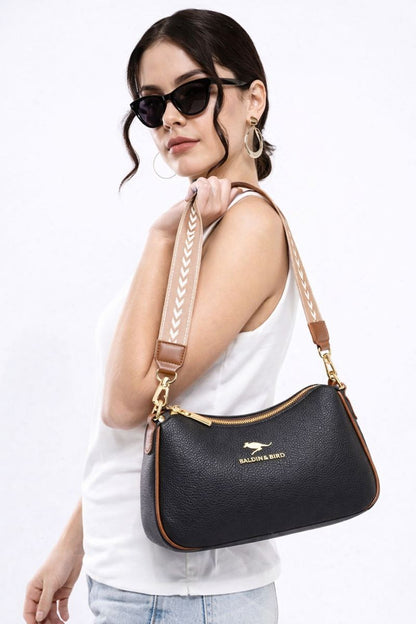 Pebbled Leather Crossbody Bag