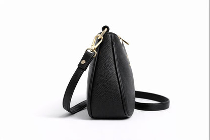 Pebbled Leather Crossbody Bag