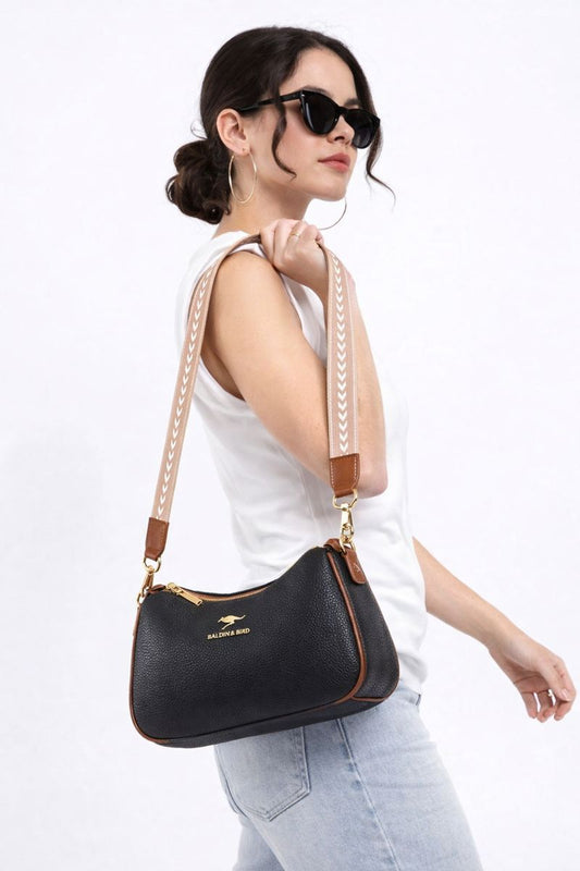Pebbled Leather Crossbody Bag