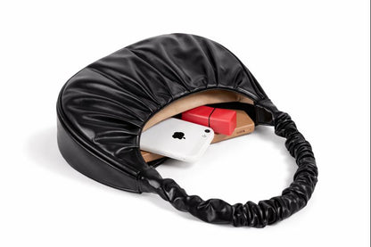 Premium Ruched Hobo Bag