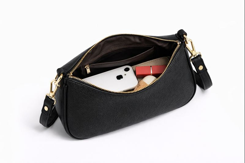 Pebbled Leather Crossbody Bag