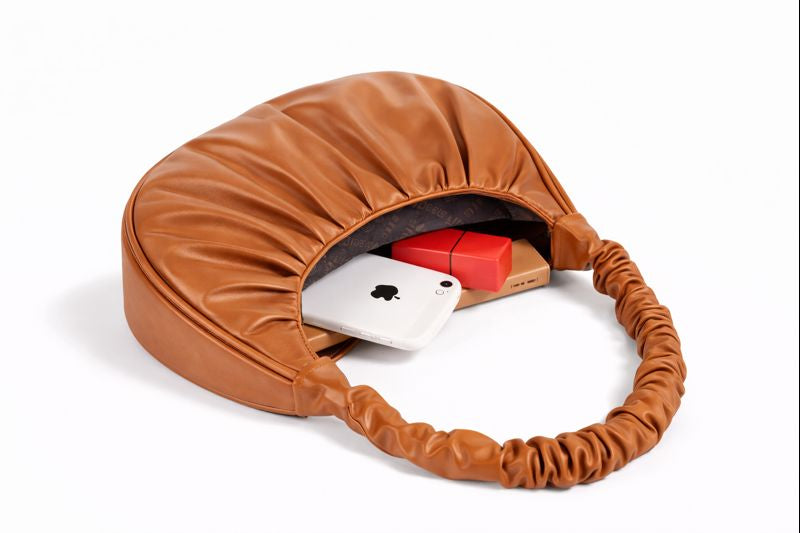 Premium Ruched Hobo Bag