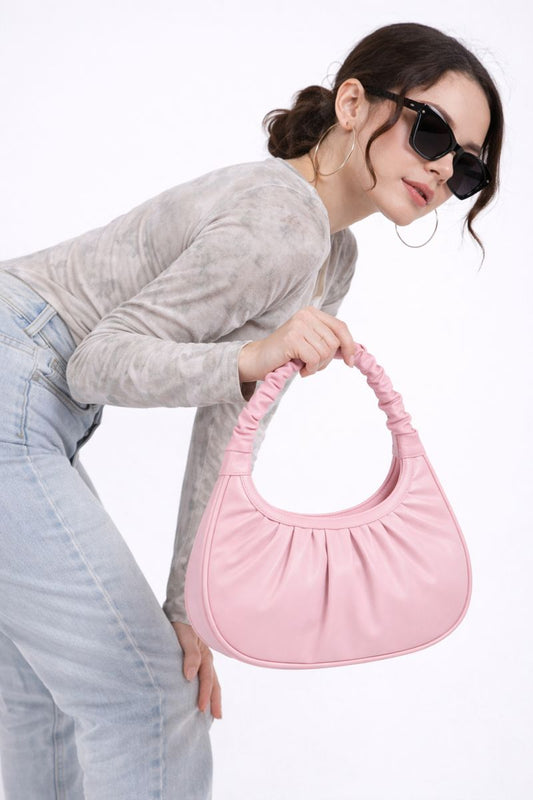 Premium Ruched Hobo Bag